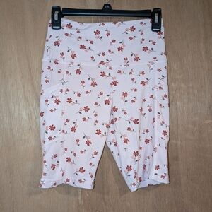Floral Pink Bike Shorts